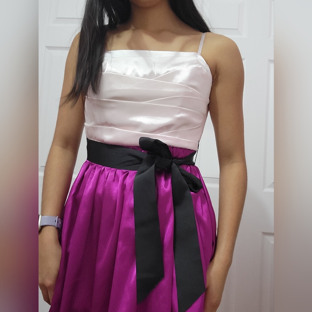 Satin skater dress